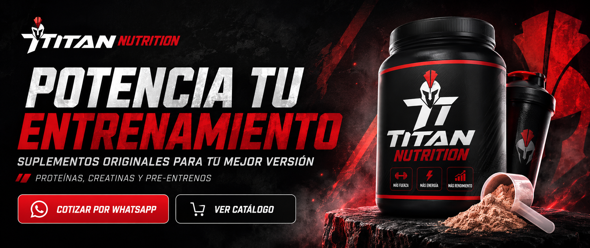 Potencia tu entrenamiento — Titan Nutrition